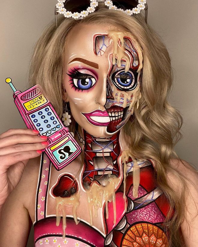 scary barbie costume