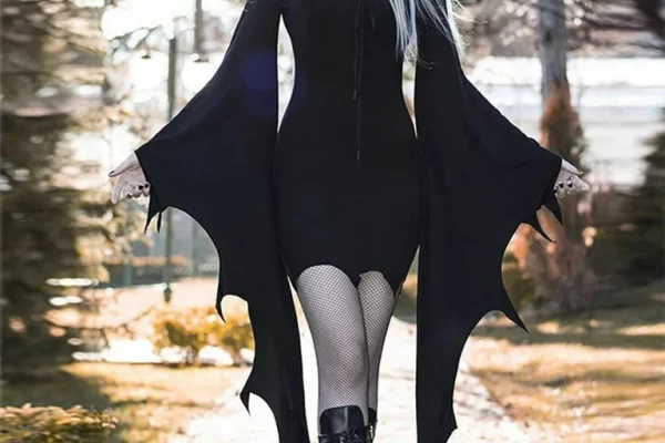 scary black dress halloween costume