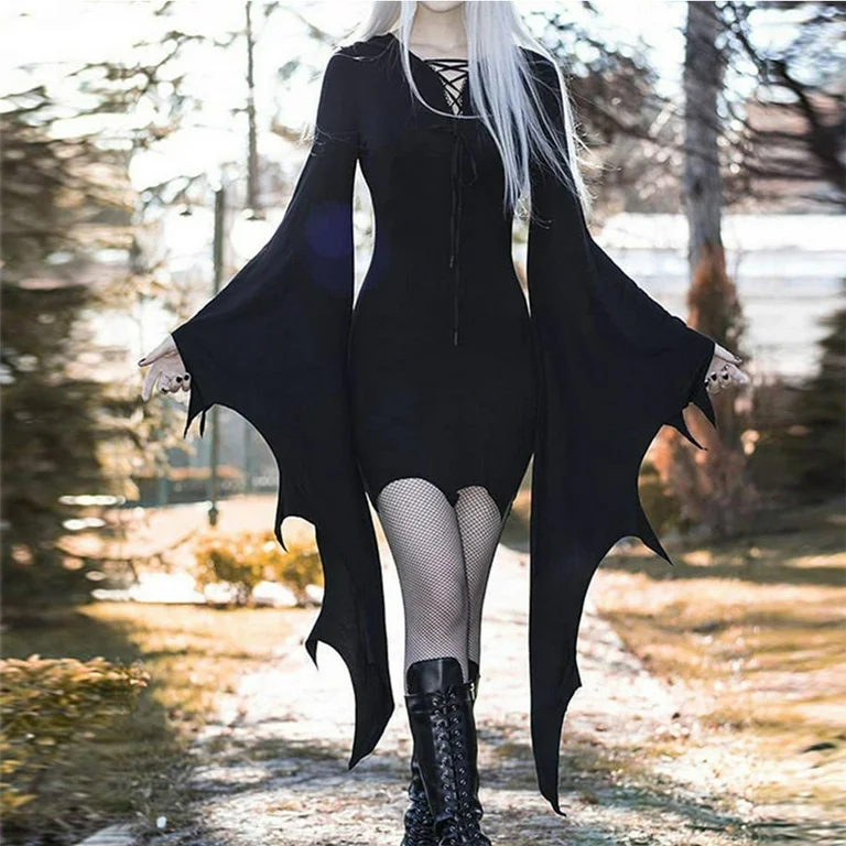 scary black dress halloween costume