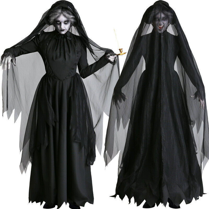 scary black dress halloween costume