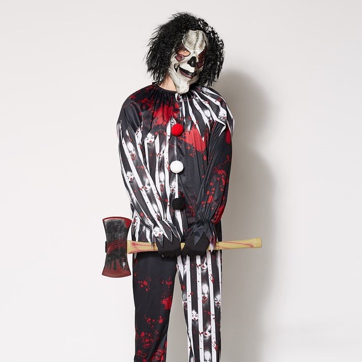 scary clown adult costume