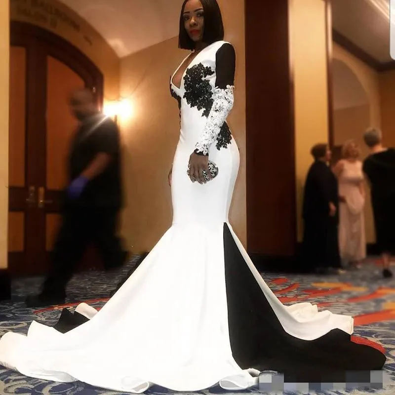 black and white wedding dress