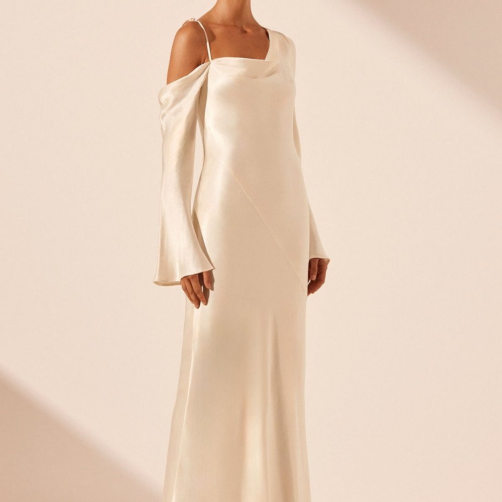 long sleeve maxi dress formal