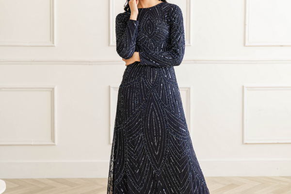 long dress for wedding guest