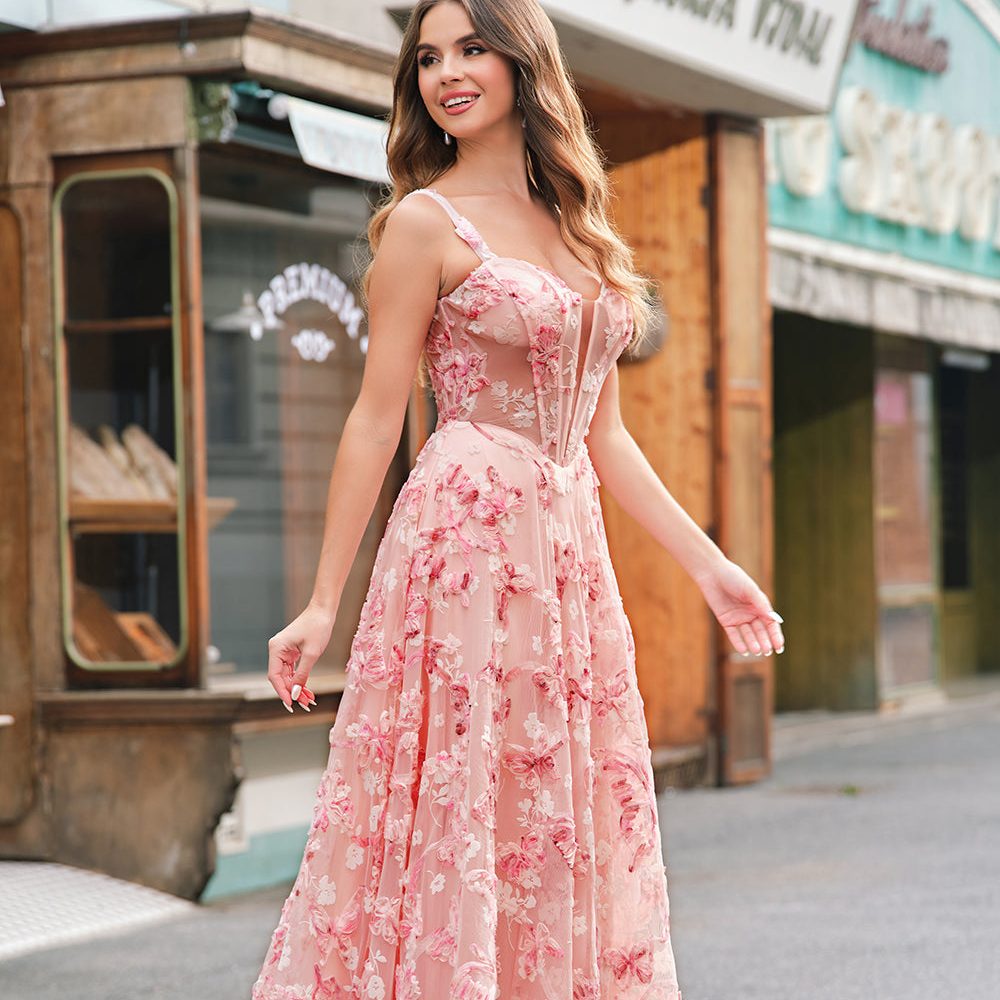 floral formal dress