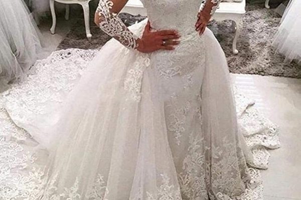 detachable sleeves for wedding dress