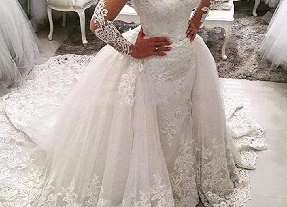 detachable sleeves for wedding dress