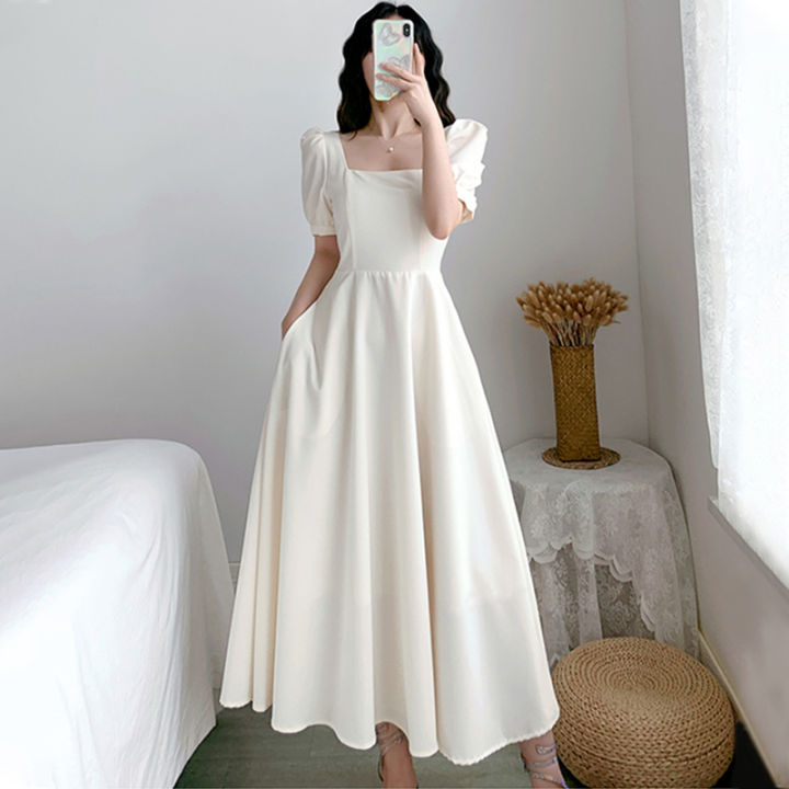 formal white dress