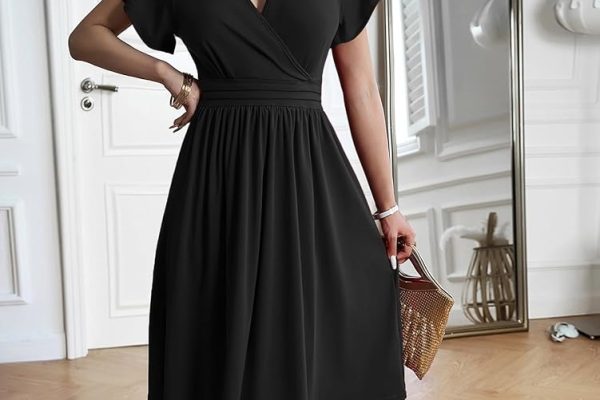 formal black dress