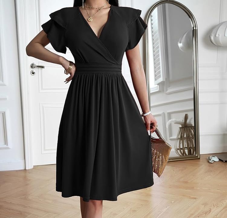 formal black dress