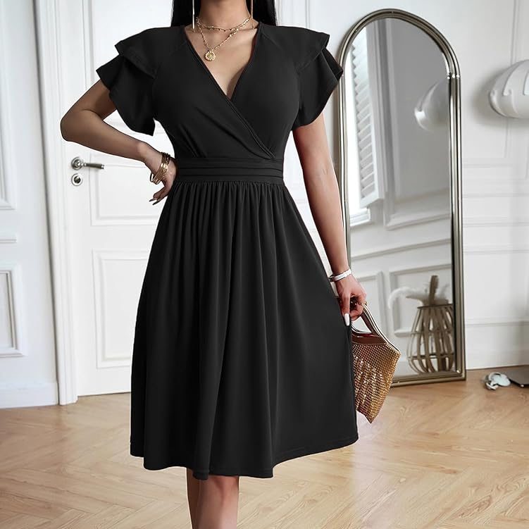 formal black dress