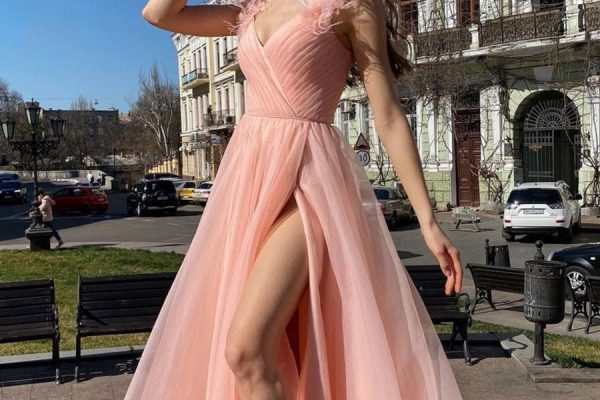 pink formal dress
