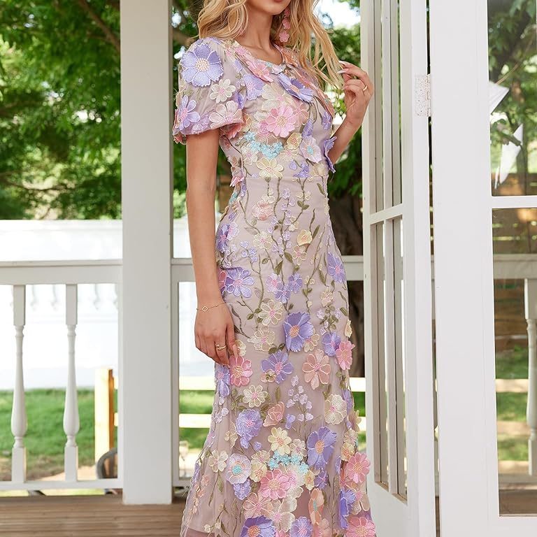 floral formal dress