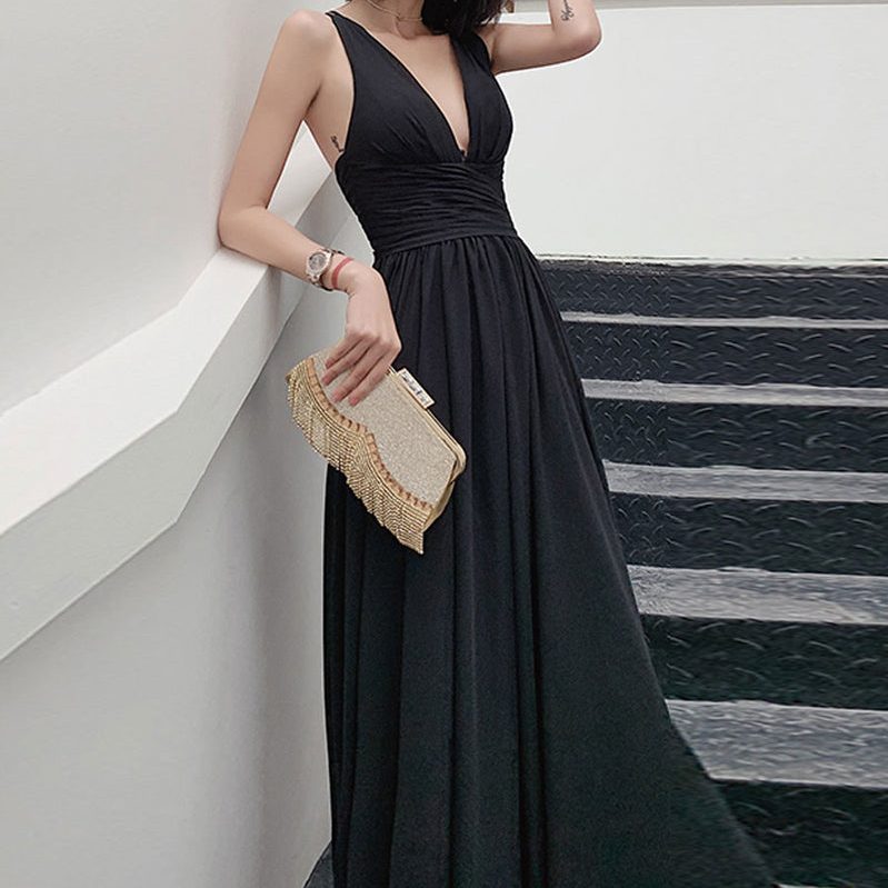 formal black dress
