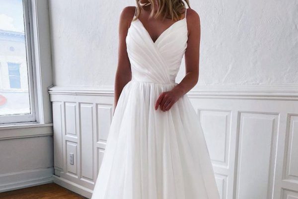 white formal dress