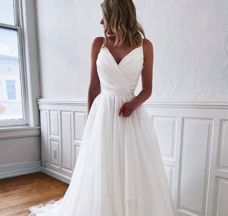 white formal dress