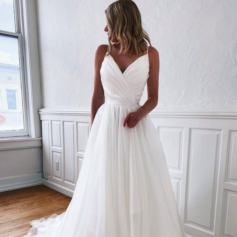 white formal dress