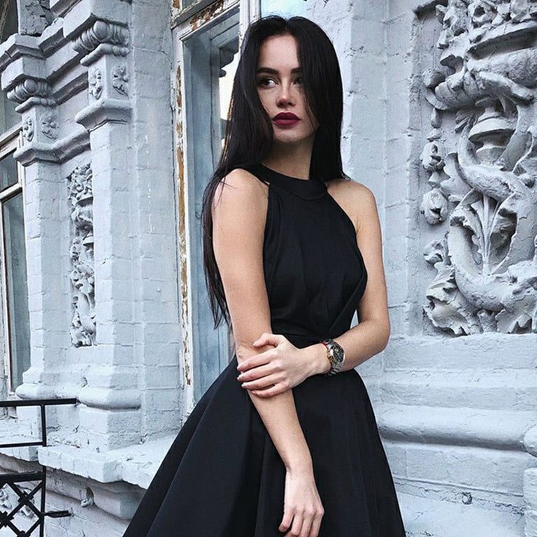 black formal dress