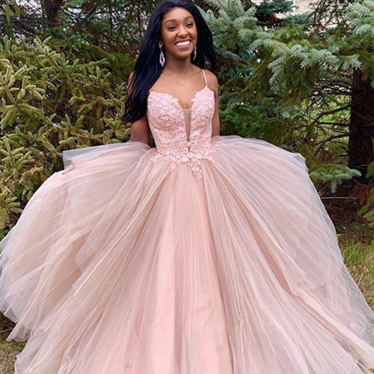 pink formal dress