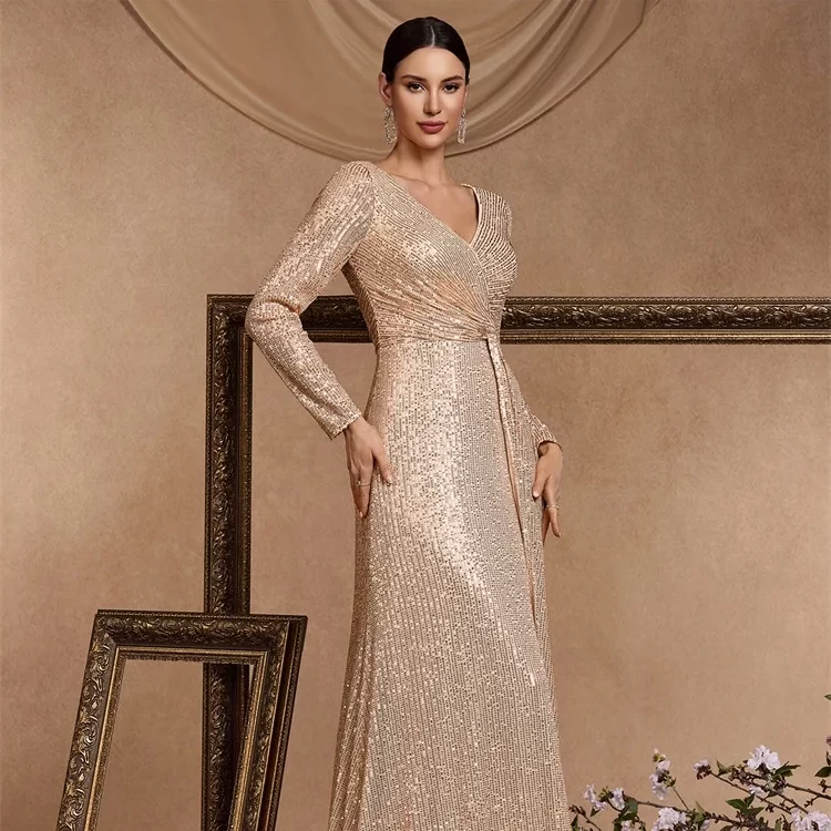 long dress for wedding guest