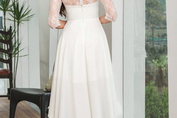 formal white dress