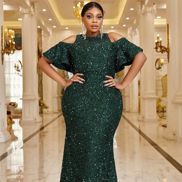 emerald green formal dress