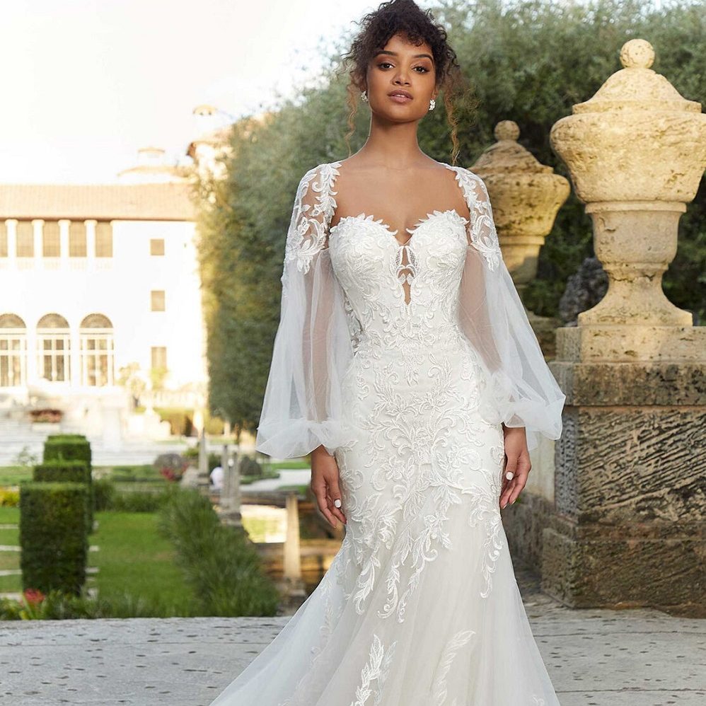detachable sleeves for wedding dress