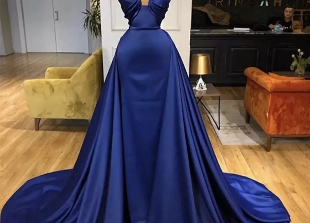 navy blue wedding dress
