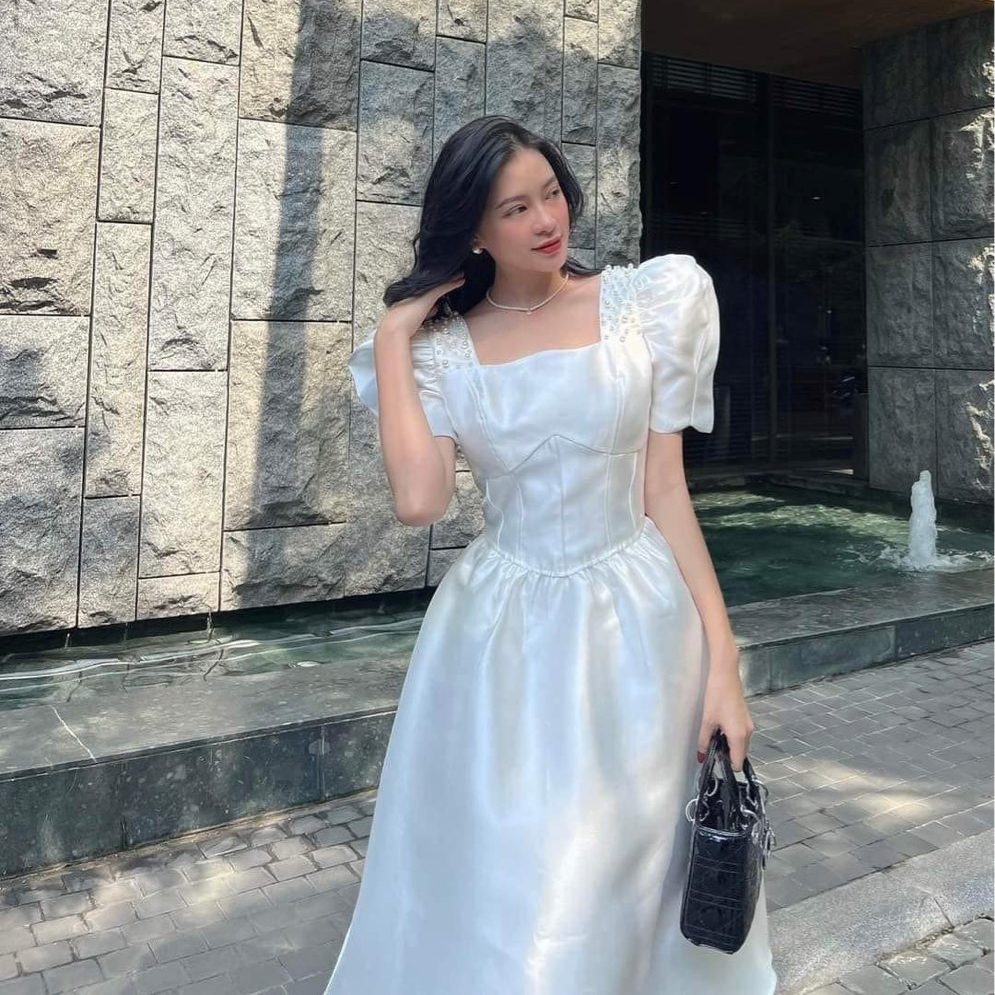 formal white dress