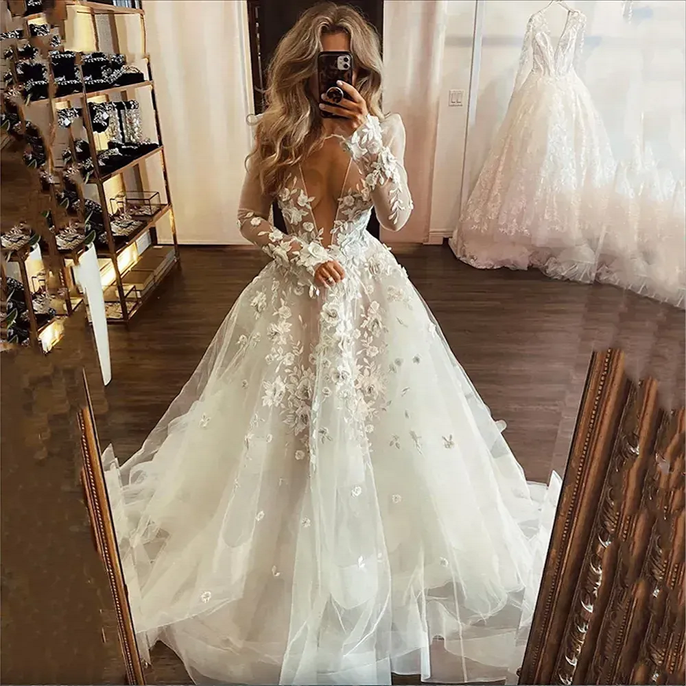 goddess boho wedding dress