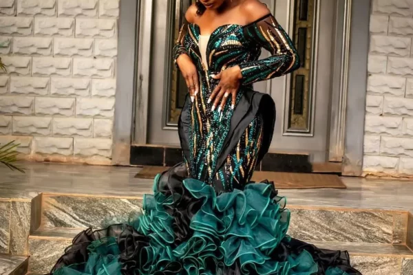 formal emerald green dress