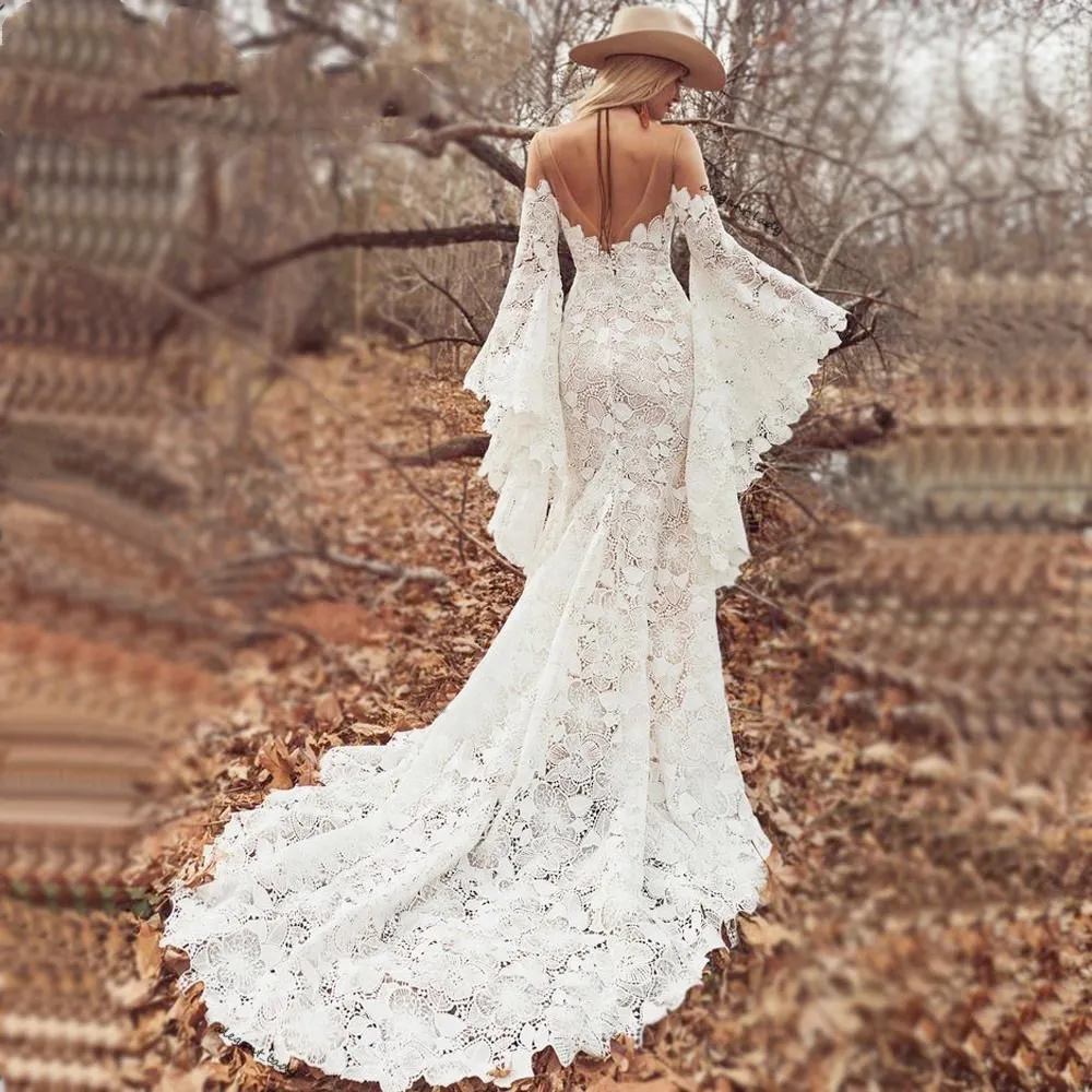 hippie wedding dress