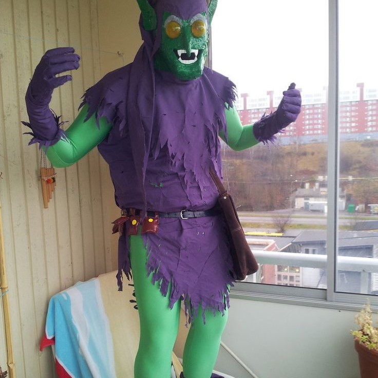 green goblin costume kid