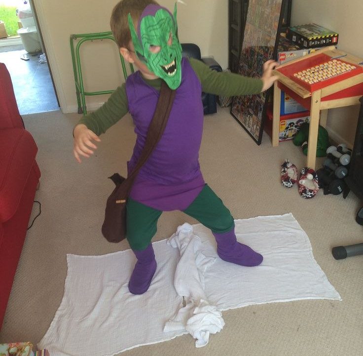 green goblin costume kid