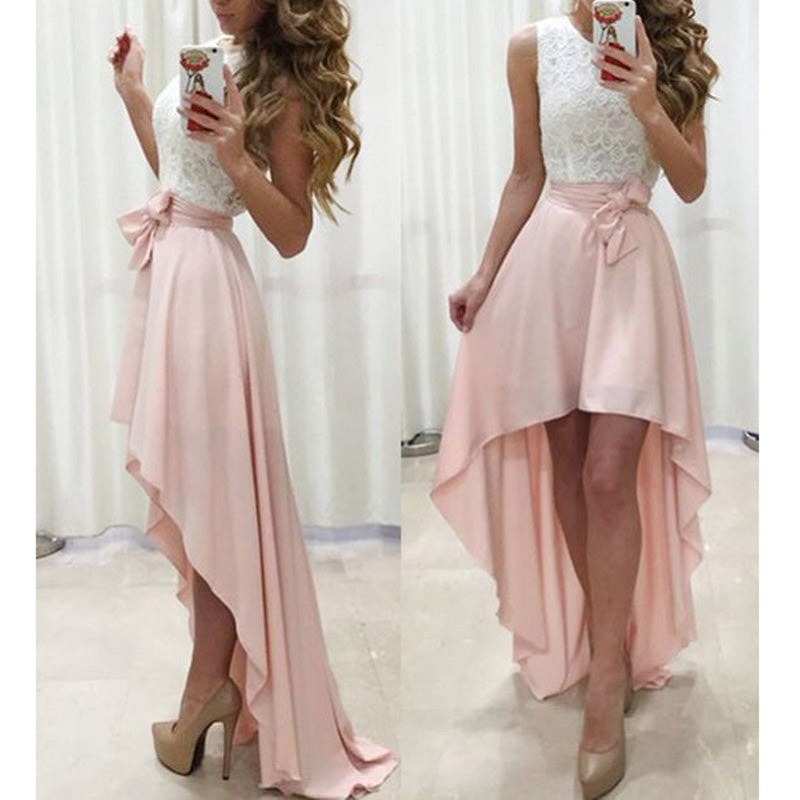 white semi formal dress