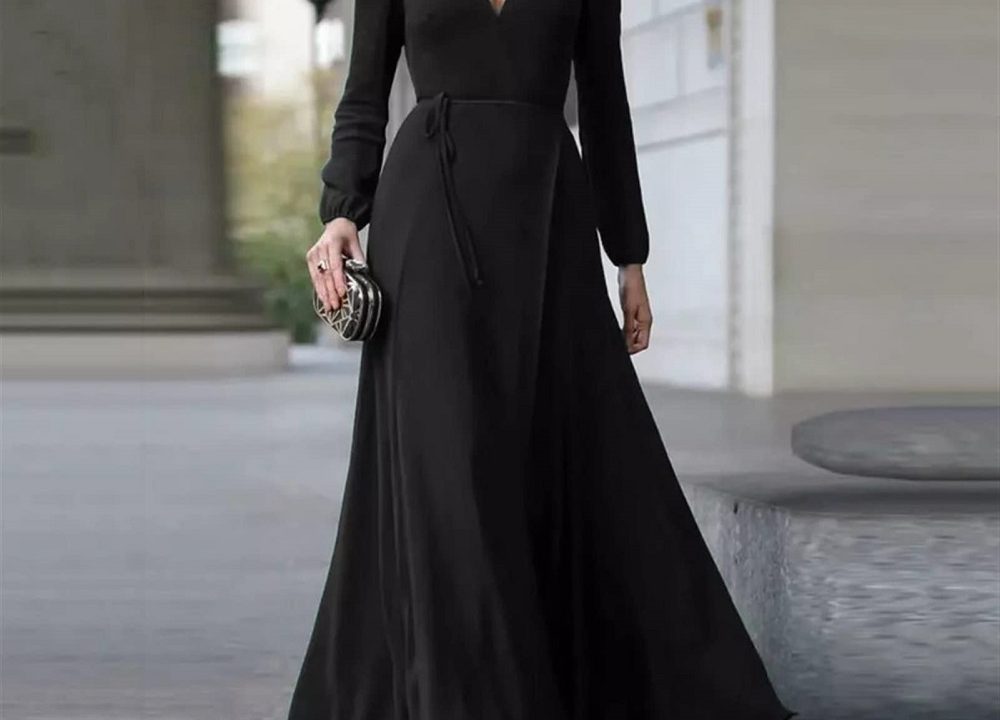 black maxi dress formal