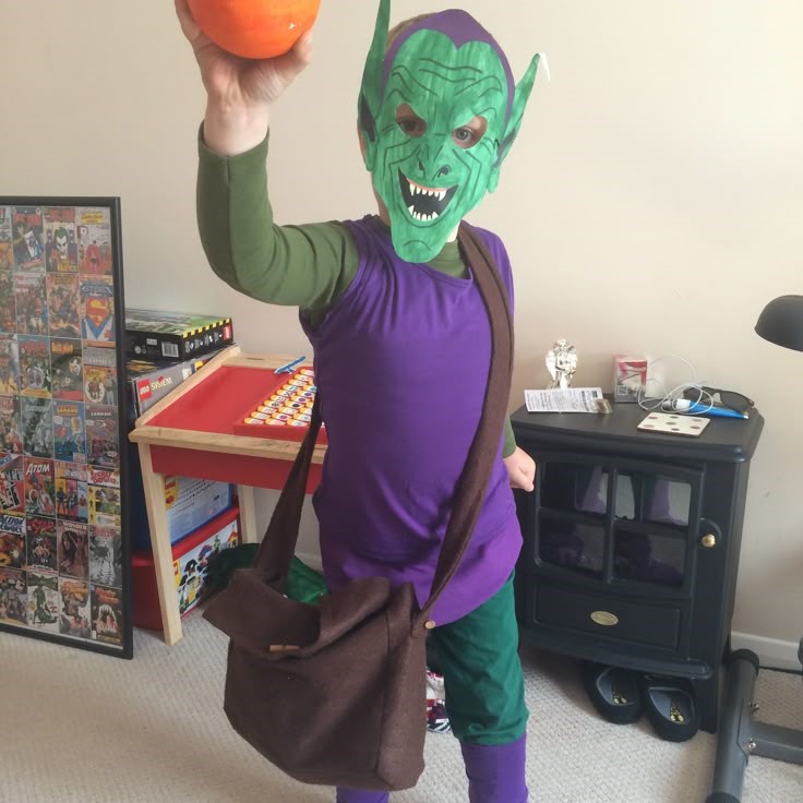 green goblin costume kid