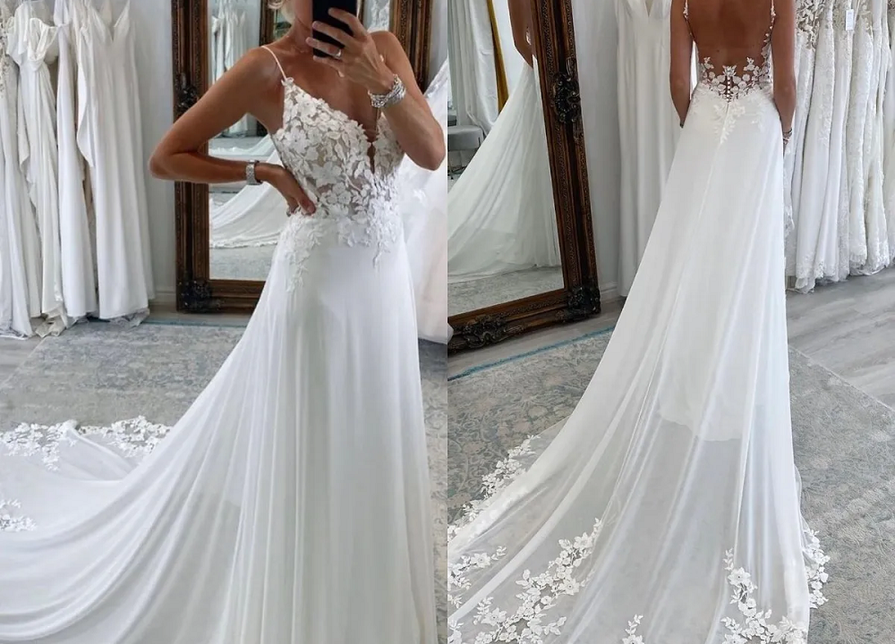 a line dress wedding