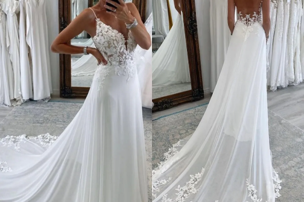 a line dress wedding
