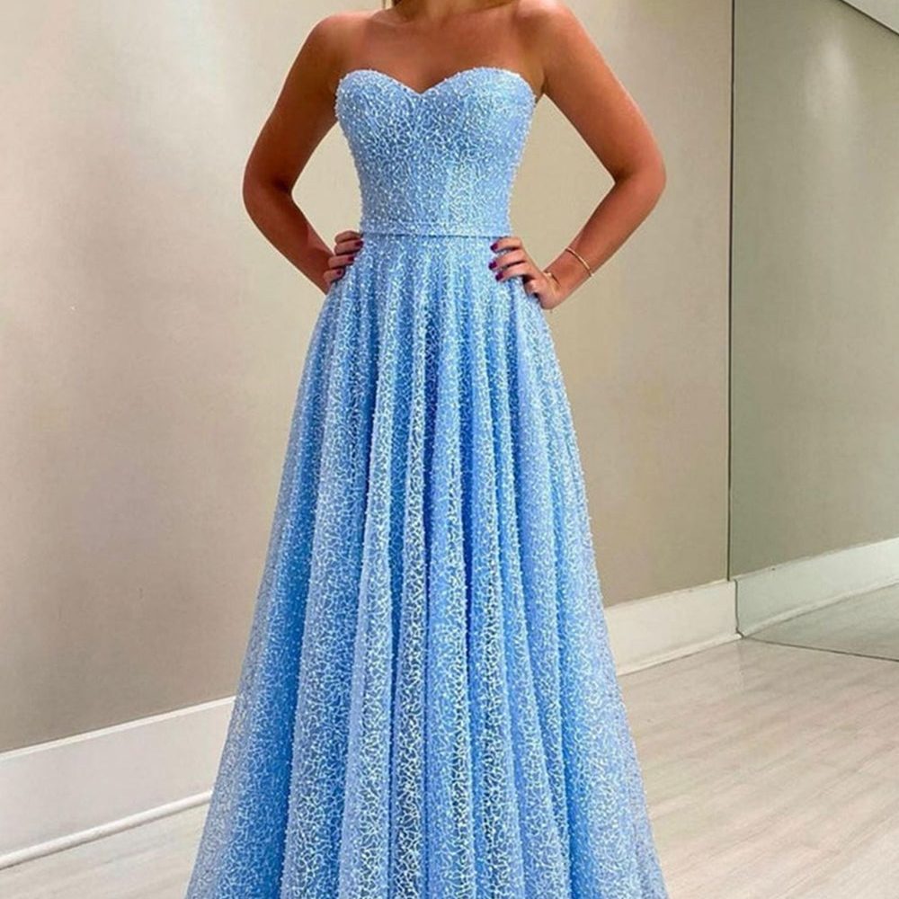baby blue formal dress