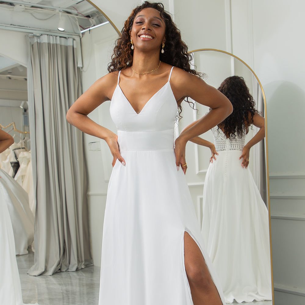 a line dress wedding