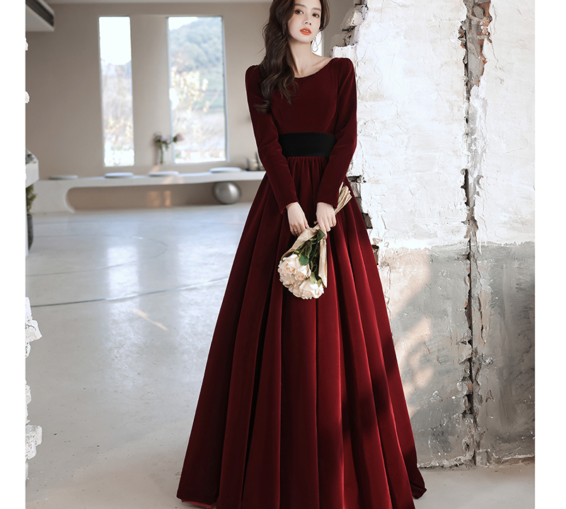 formal red dress