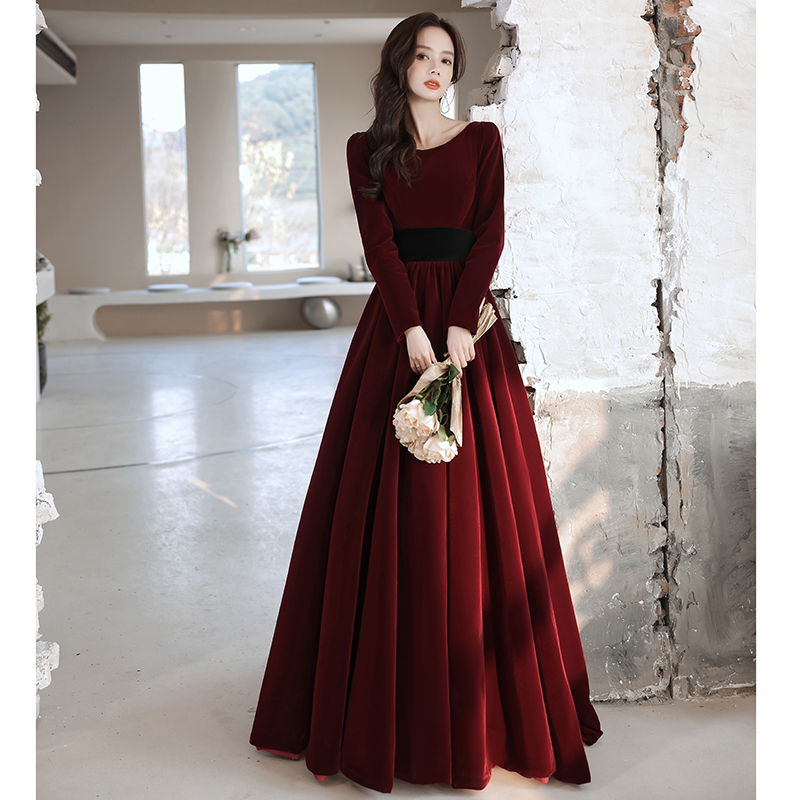 formal red dress