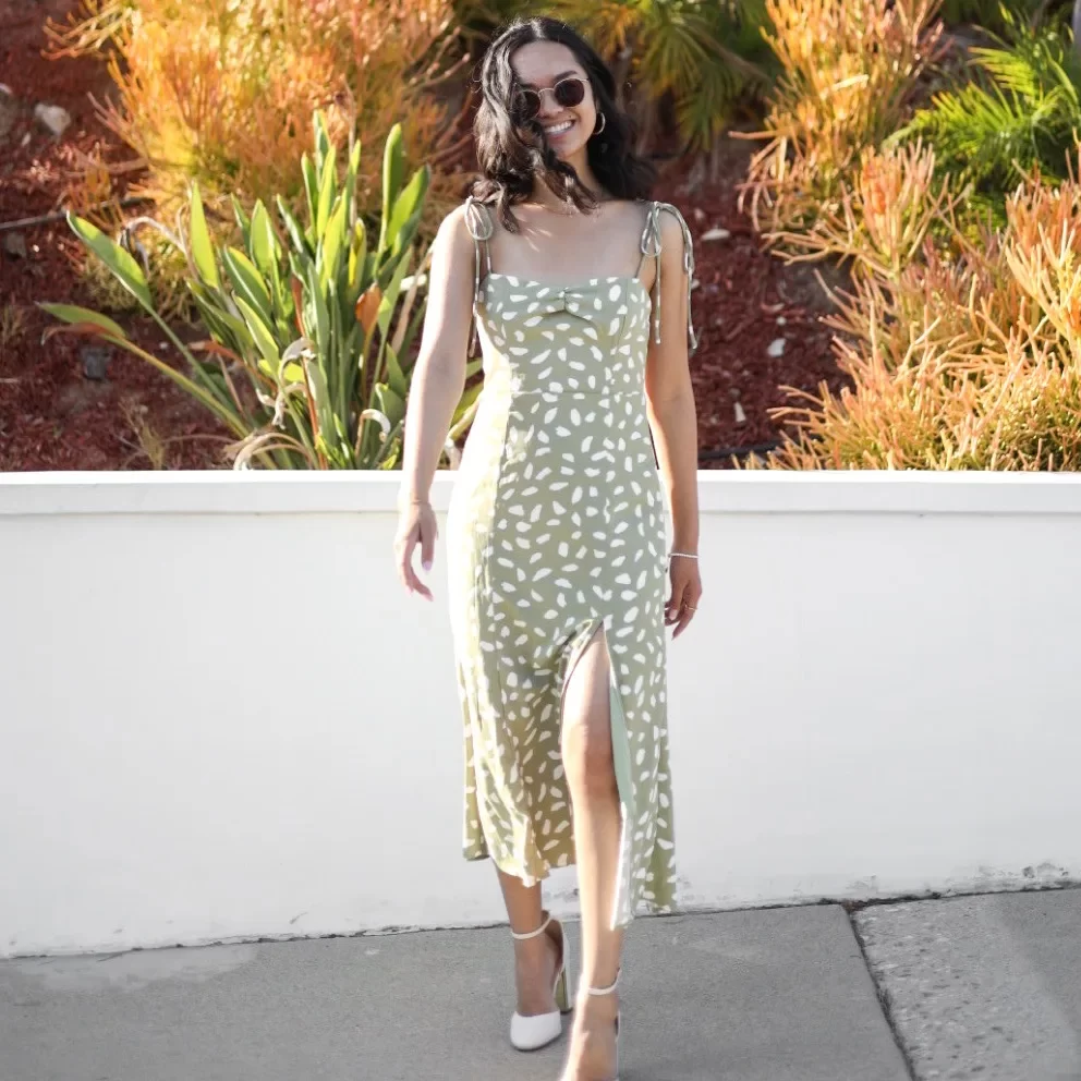 midi dress wedding guest