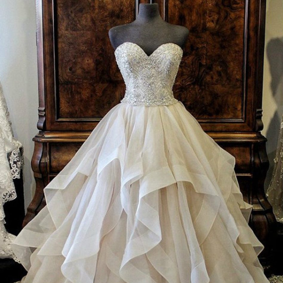 organza wedding dress