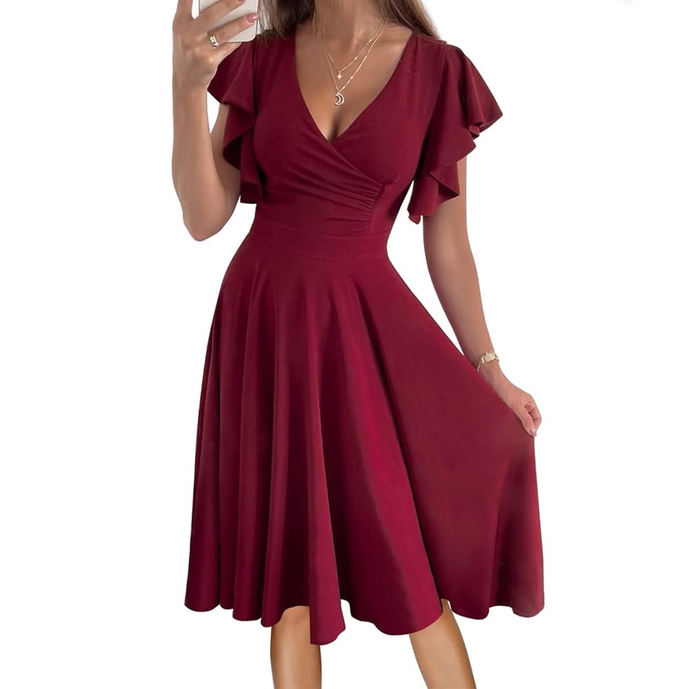 short sleeve wedding guest dress