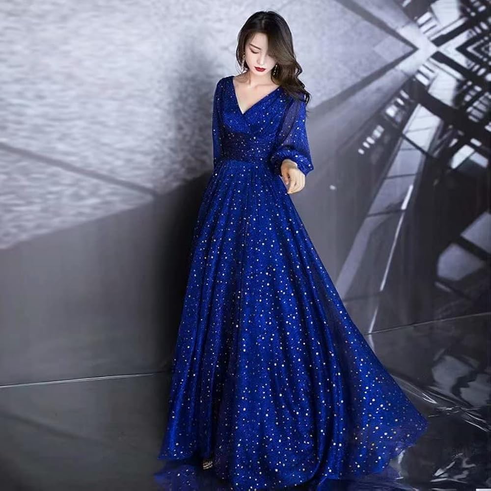 formal blue dress
