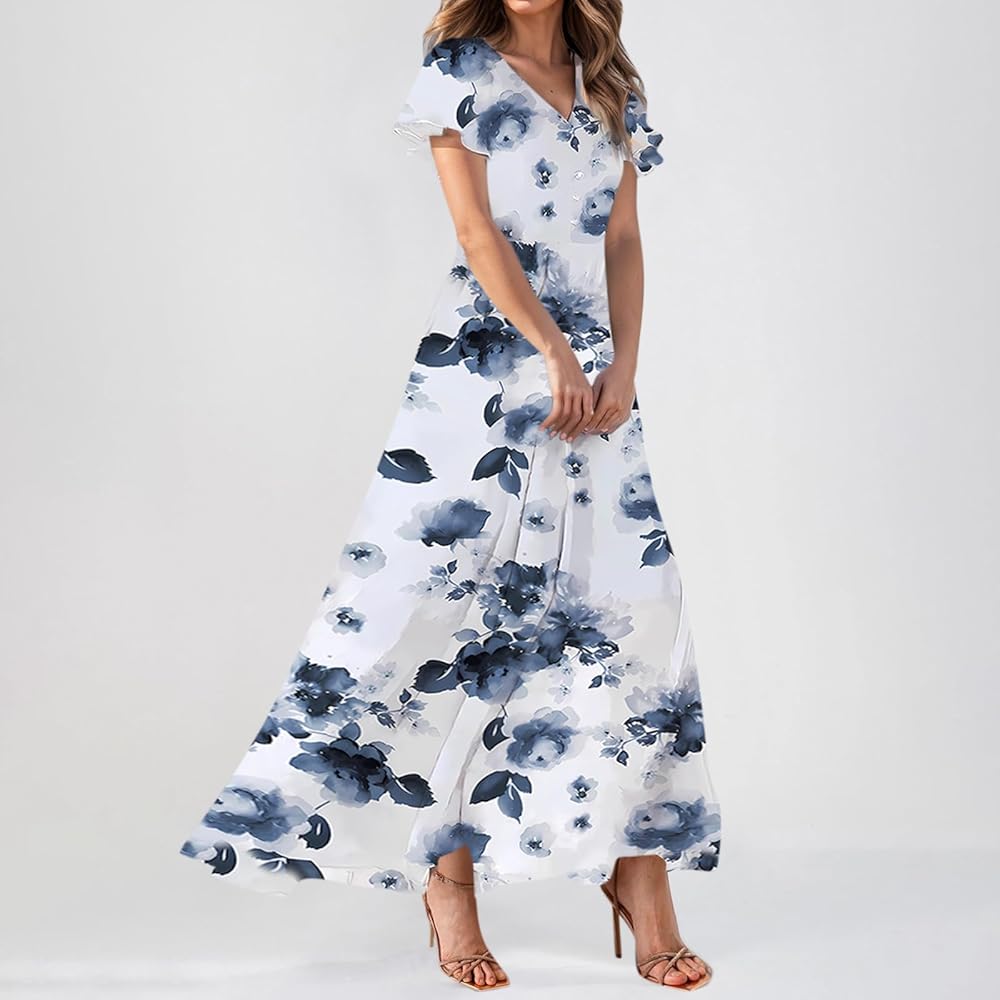 short sleeve wedding guest dress