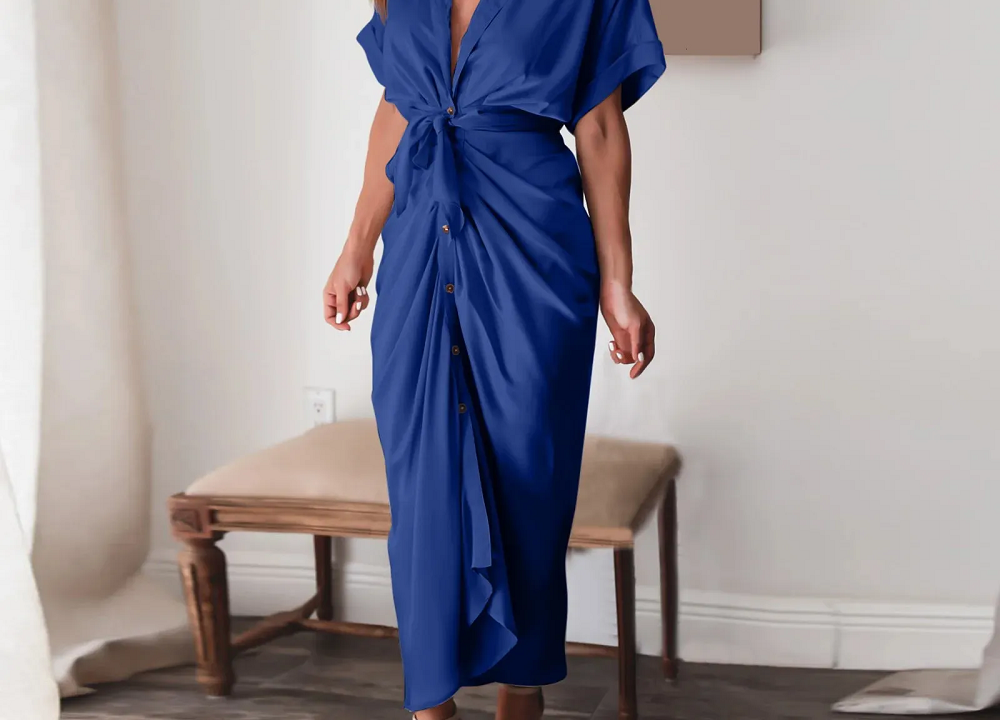 short sleeve wedding guest dress