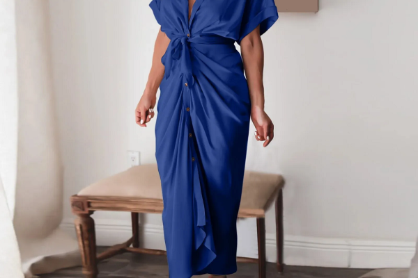 short sleeve wedding guest dress